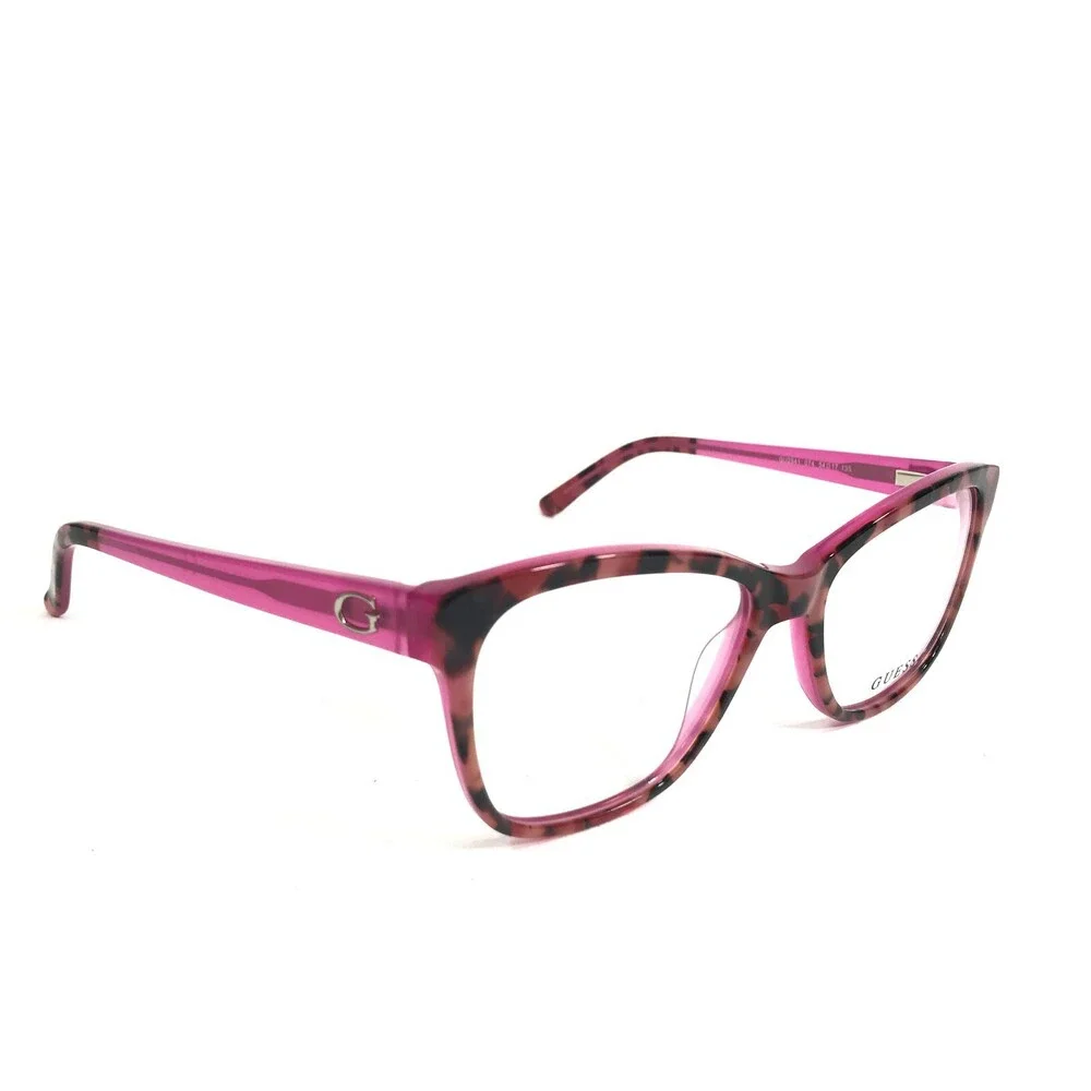 Guess Eyeglasses Frames GU2541 074 Clear Pink Brown Tortoise Cat Eye 54-17-135